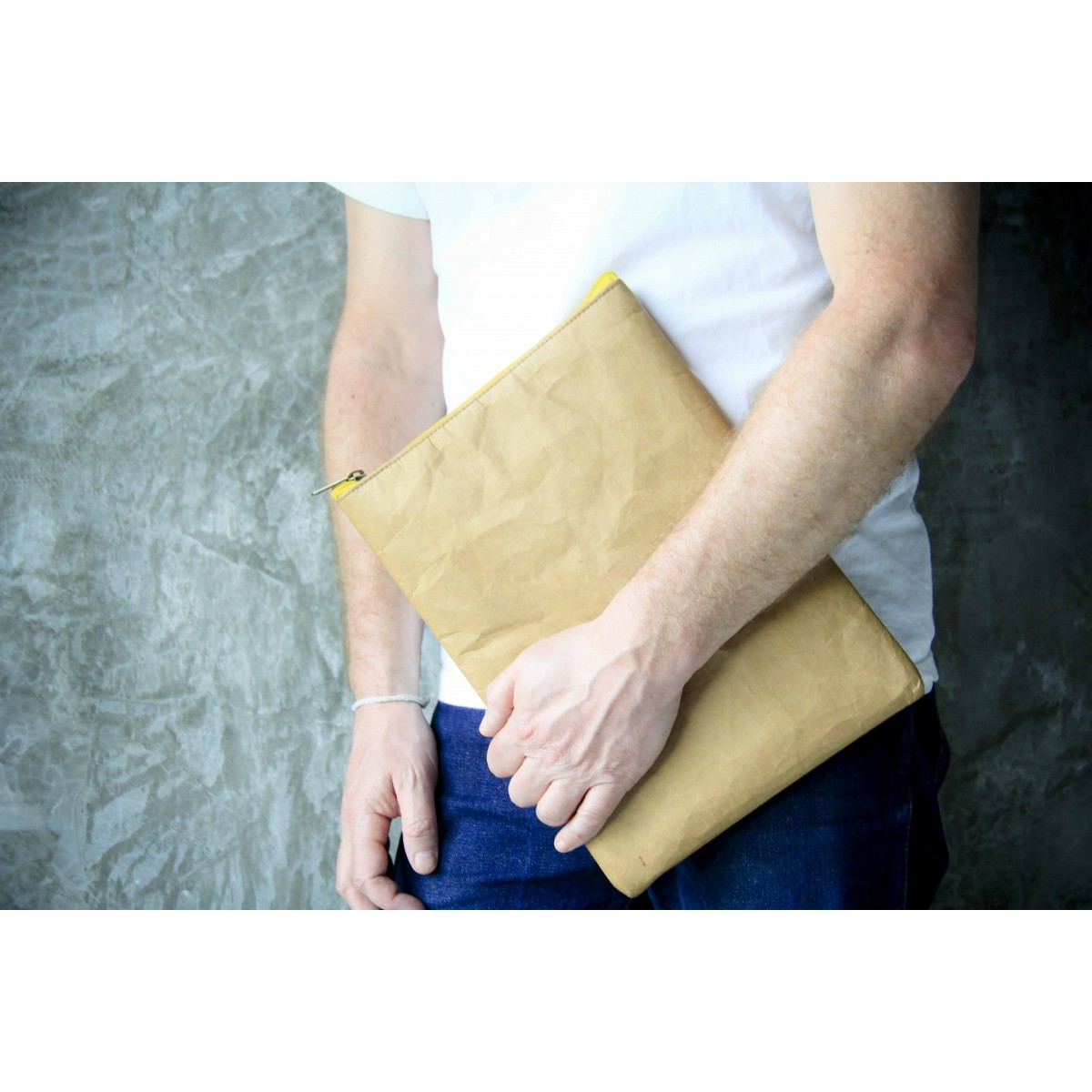 Nachhaltige Kraftpapier-Laptoptasche 15–16 Zoll | Waschbare vegane Hülle mit Zipper– Gefüttertes Laptop Sleeve für MacBook Pro/Air,Lenovo,HP