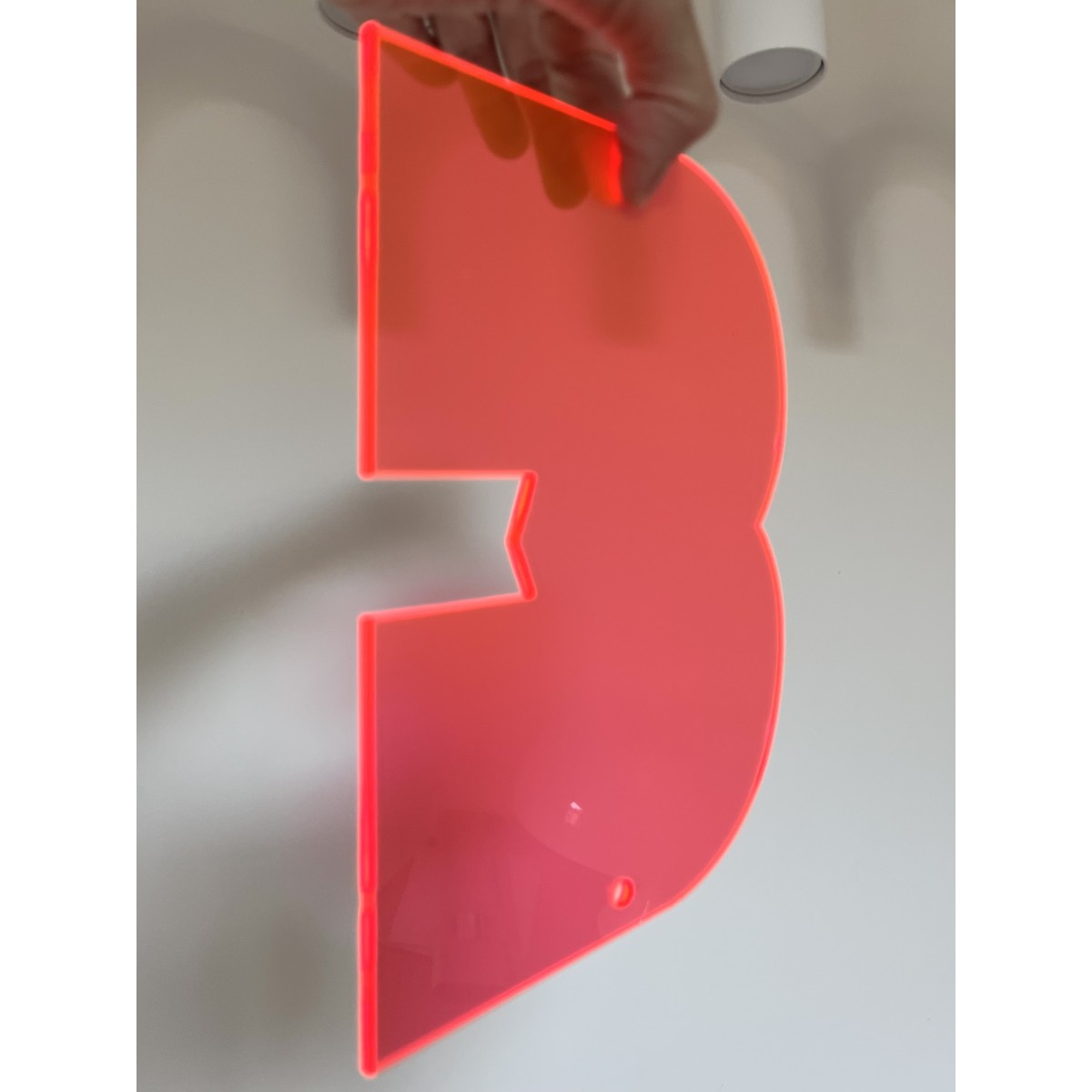 THE SUPER HOUSE NUMBER NEON ORANGE von not white studio