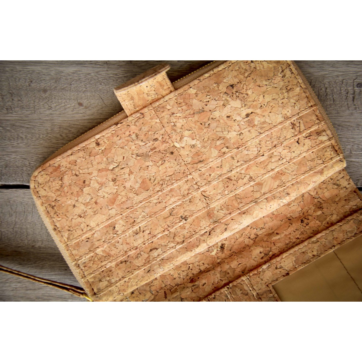 Portemonnaie / Brieftasche aus Kork, natur