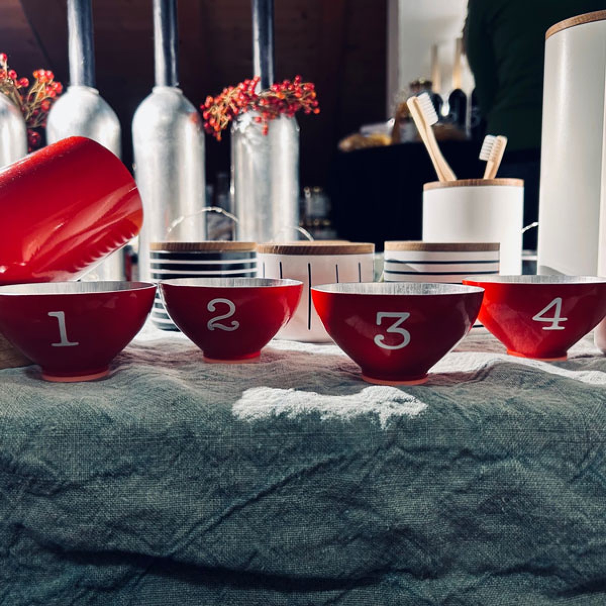 Adventskranz Schalen FIRE - werkvoll by Lena Peter