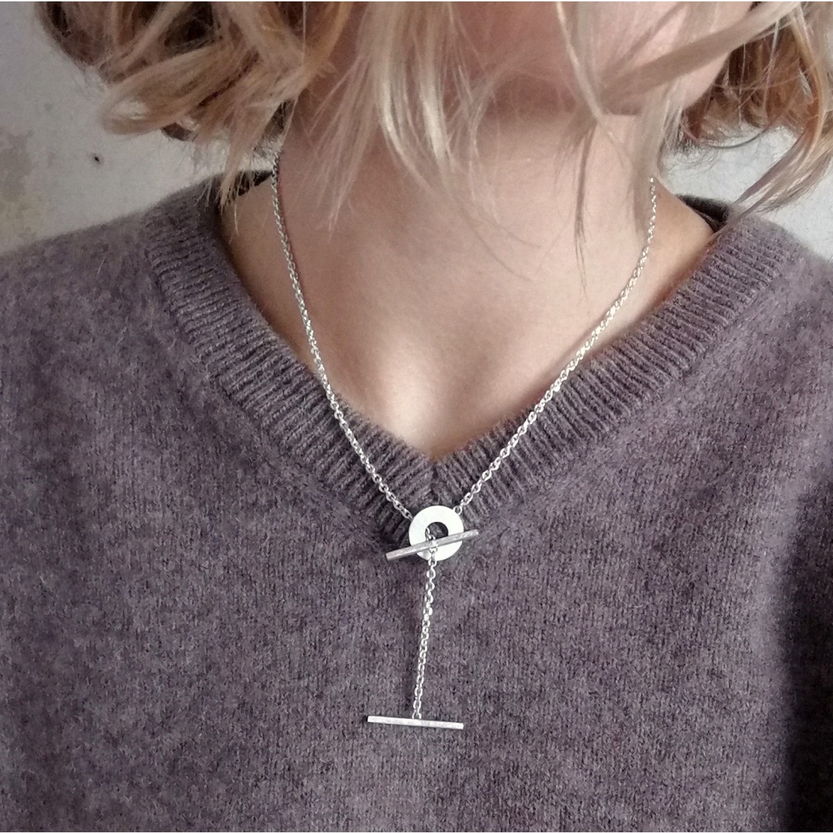 Kette "Geknebelt" aus 925/- Silber von Doppelludwig