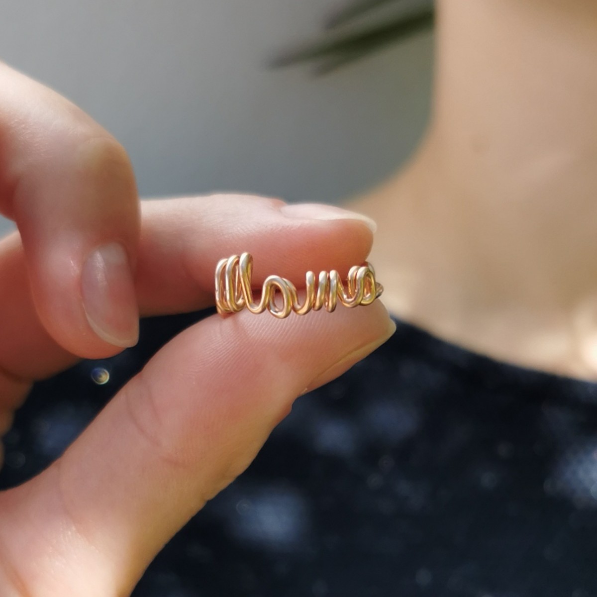 'Mama' Ring, größenverstellbar - in Sterling Silber und (Rosé) Gold Filled - KIZZU Schmuck