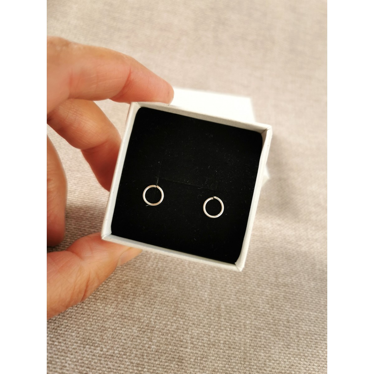 Schlichte Kreis Ohrstecker aus Sterling Silber, dein Alltag Basic - auch in (Rosé) Gold Filled - KIZZU Schmuck 