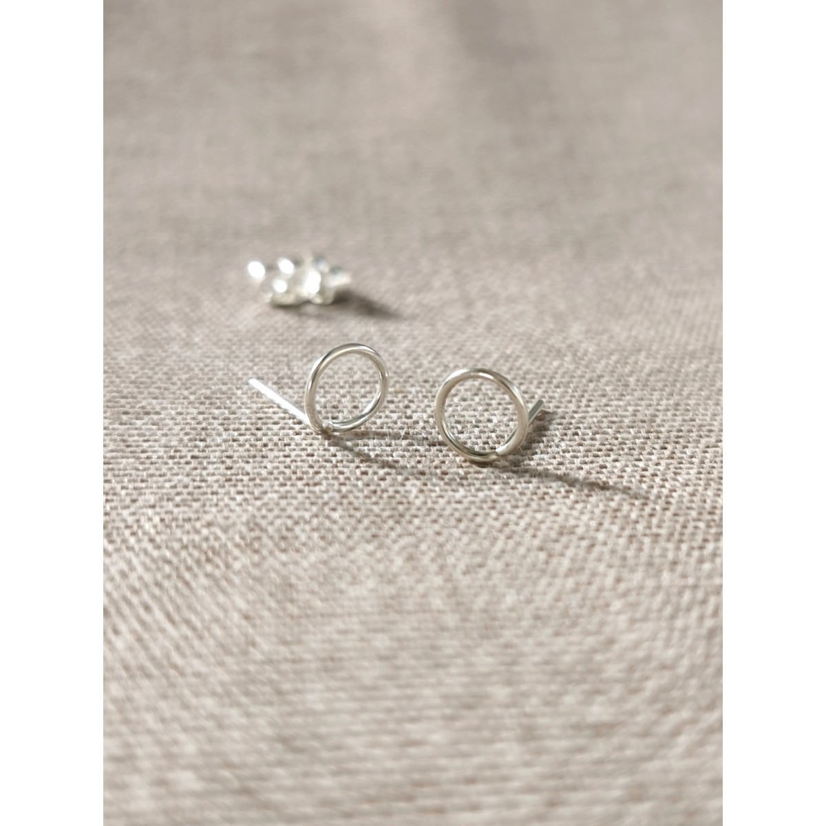 Schlichte Kreis Ohrstecker aus Sterling Silber, dein Alltag Basic - auch in (Rosé) Gold Filled - KIZZU Schmuck 