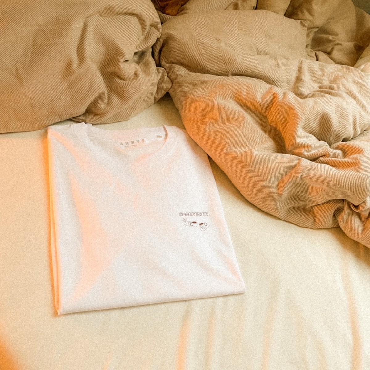 Larrys Fashion - buongiorno Shirt - weiß