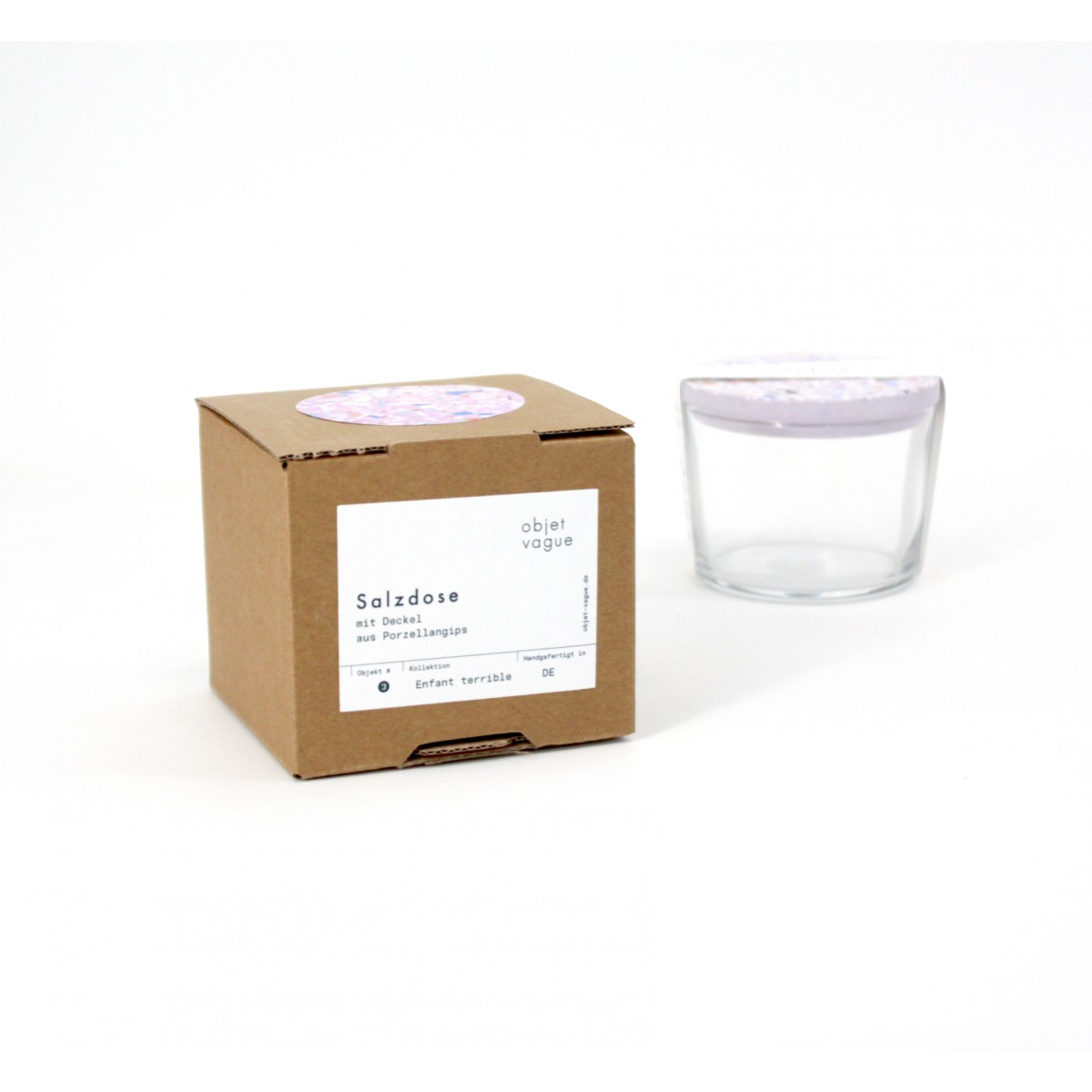 Salzdose / Rosa-Blau / 220ml / objet vague
