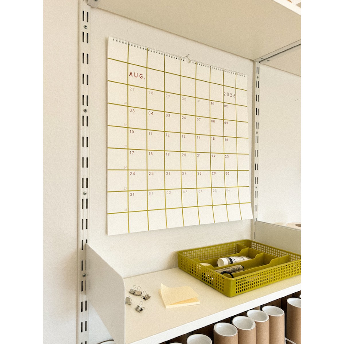 Großer Wandkalender 2026, quadratisch 50x50 - SANS.