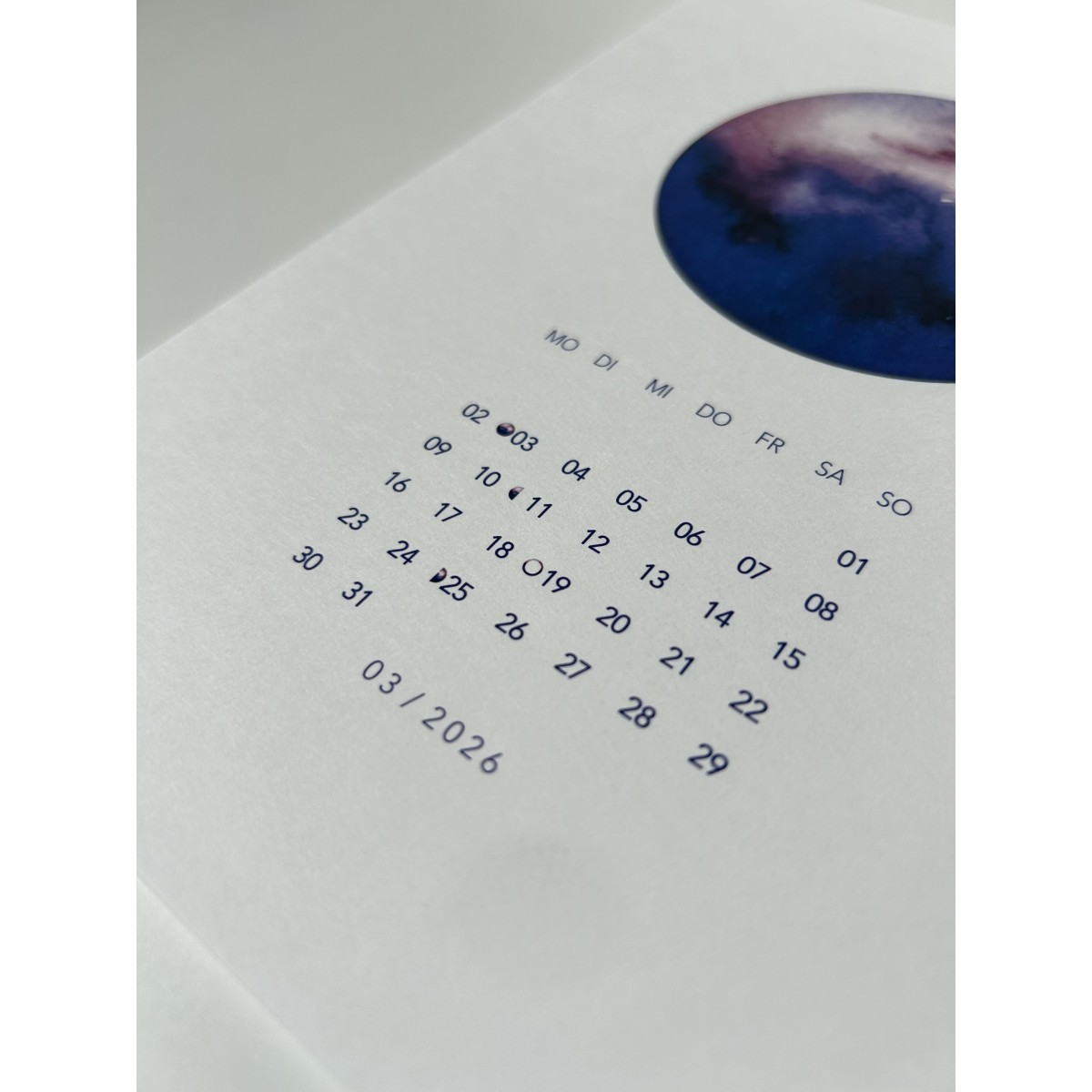 Mondkalender 2026, Tischkalender - SANS.