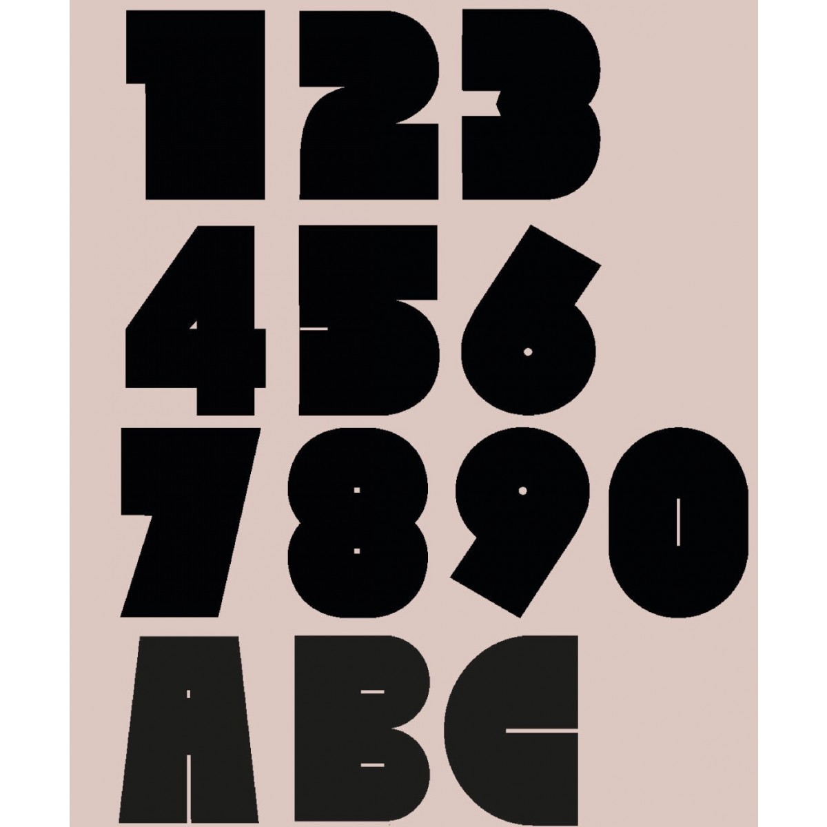 THE SUPER HOUSE NUMBER NEON RED - Hausnummer von not white studio