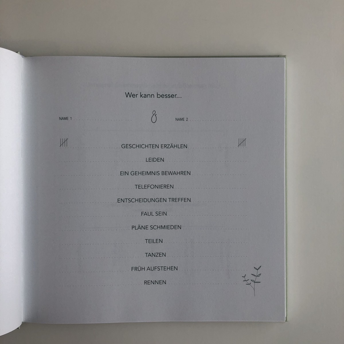 Hochzeits-Gästebuch zum ausfüllen - SANS.