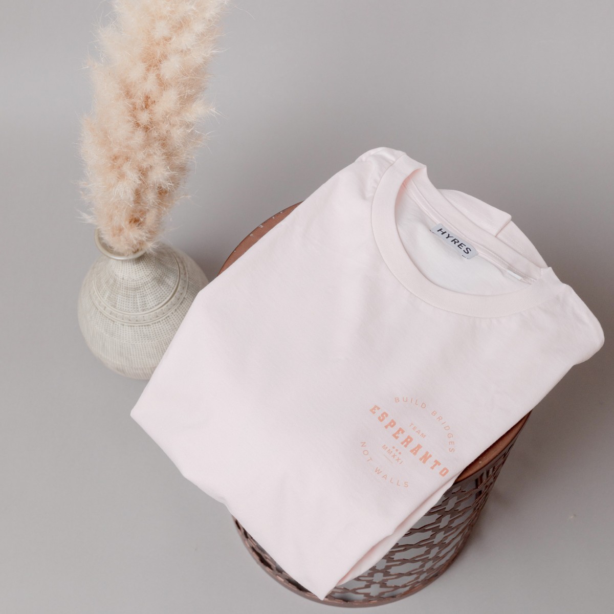 HYRES Unisex T-Shirt Esperanto / Candy Pink
