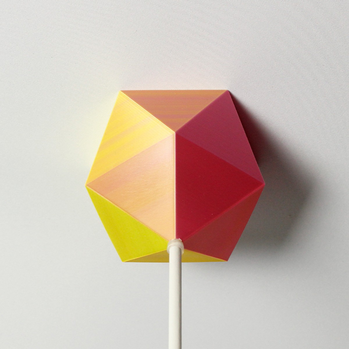 canopie® - Lampenbaldachin – Ikosaeder Duo Pink-Gelb