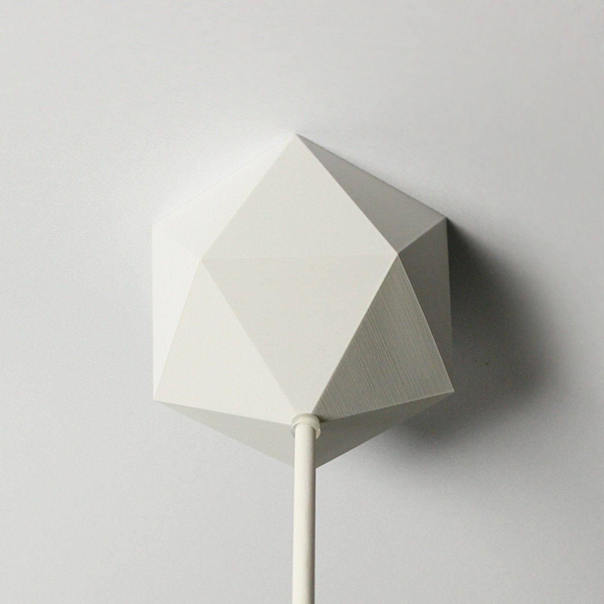 canopie® - Lampenbaldachin – Ikosaeder Gipsweiß