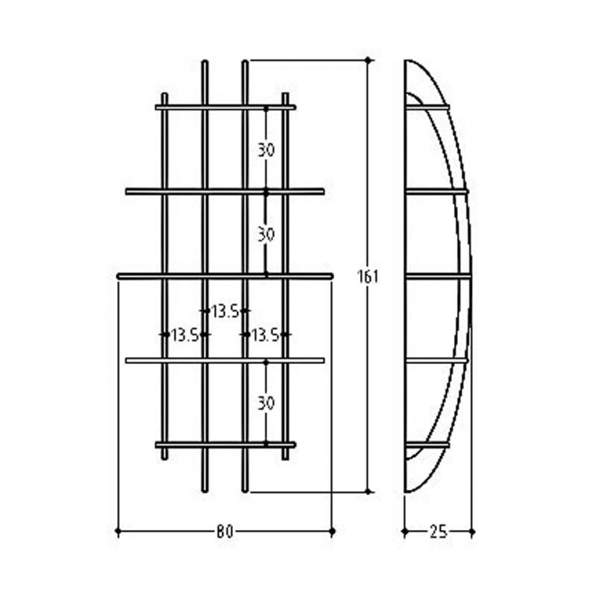 Wandregal Jive von ellips design aus Multiplex