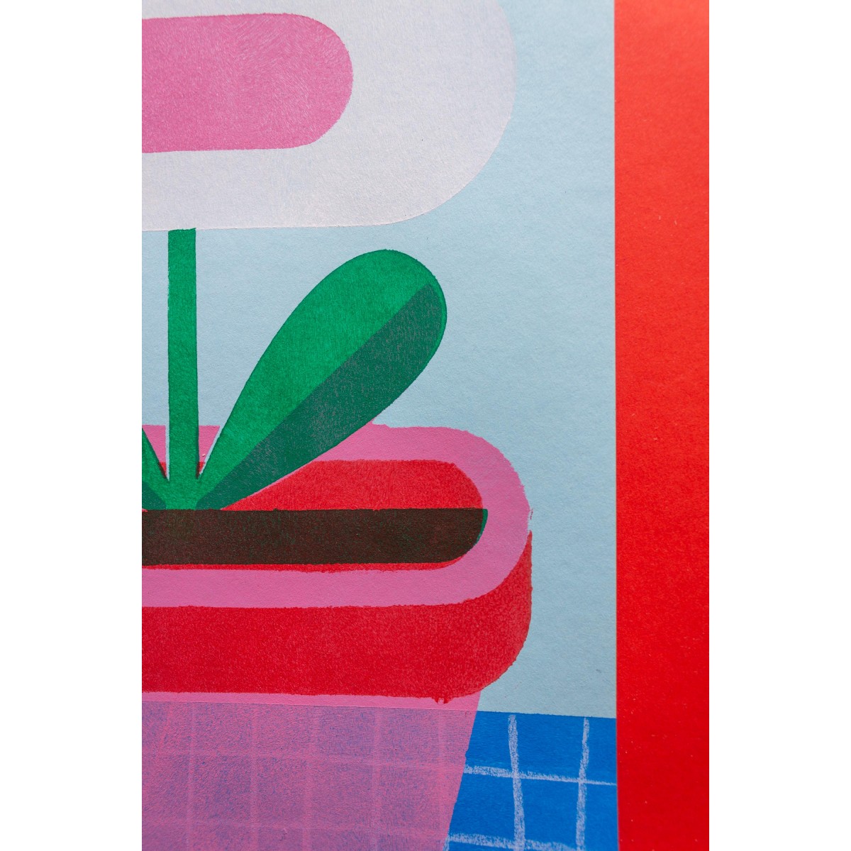 Martin Krusche - Schablonendruck »Junge Blume«, DINA4