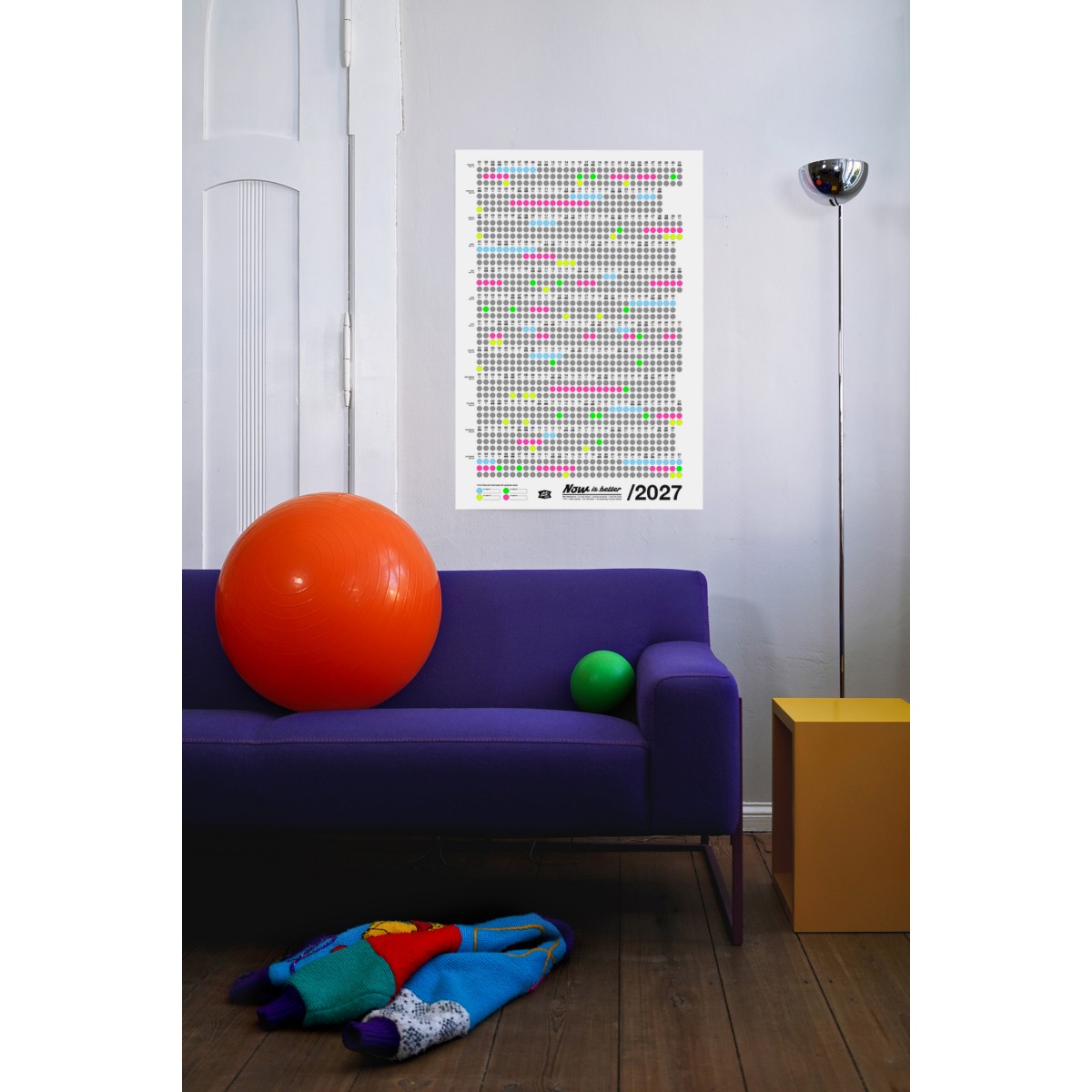 Bob And Uncle Design – Wandkalender – Now Is Better 2027 – Weiß – 680 x 1000 mm