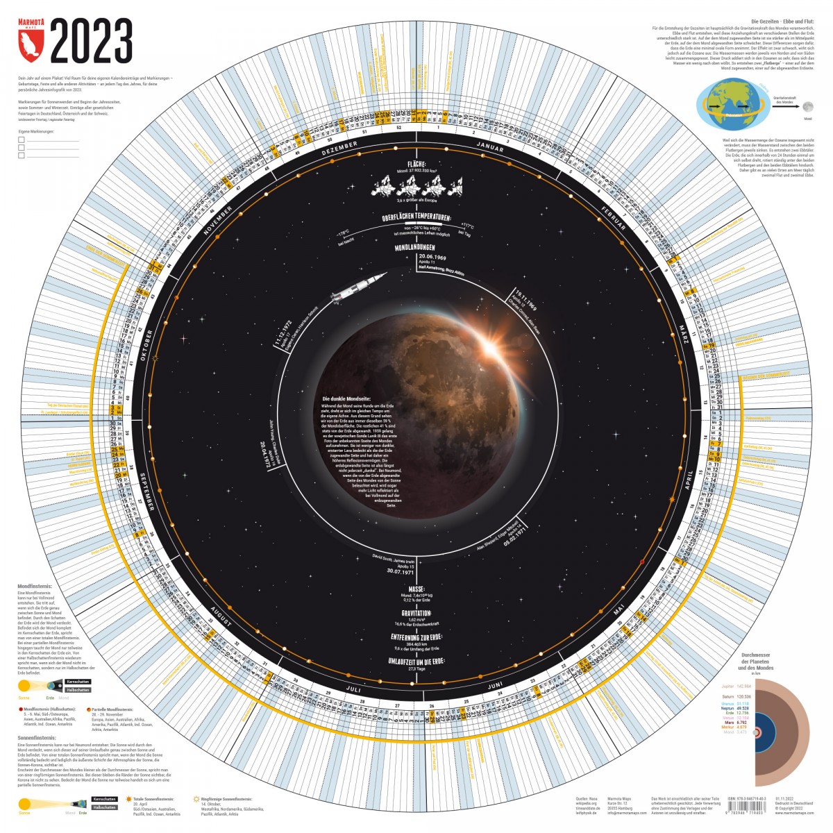 Jahreskalender 2023 – Marmota Maps
