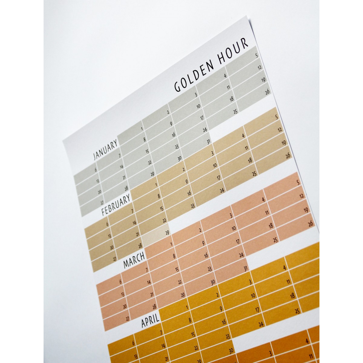 Geburtstagskalender | Immerwährender Kalender | beidseitig bedruckt | Limited Editon | Umweltfreundlich gedruckt auf Recyclingpapier