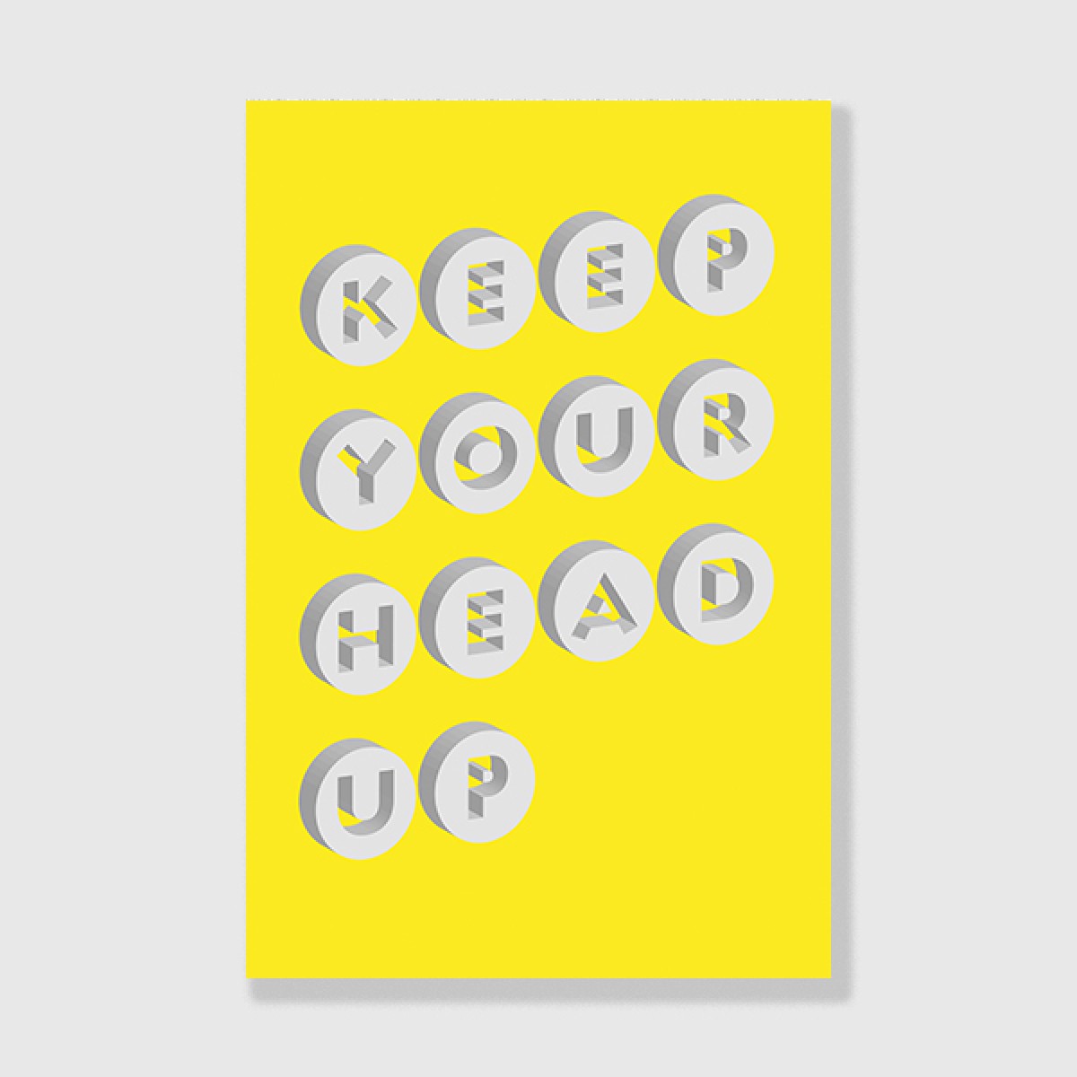 ZEITLOOPS "Keep your head up", Posterprint 40x60 cm