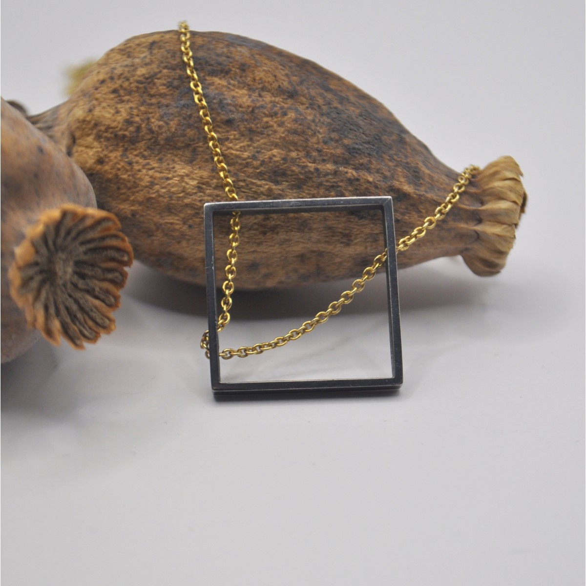 Kette "Durchgezogen" Quadratisch aus 925/- Silber von DOPPELLUDWIG