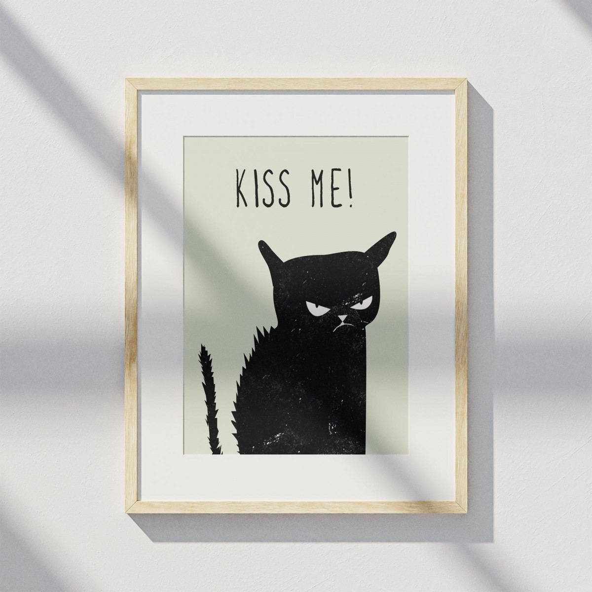 Amy & Kurt Berlin A3 Artprint "Kiss me cat"
