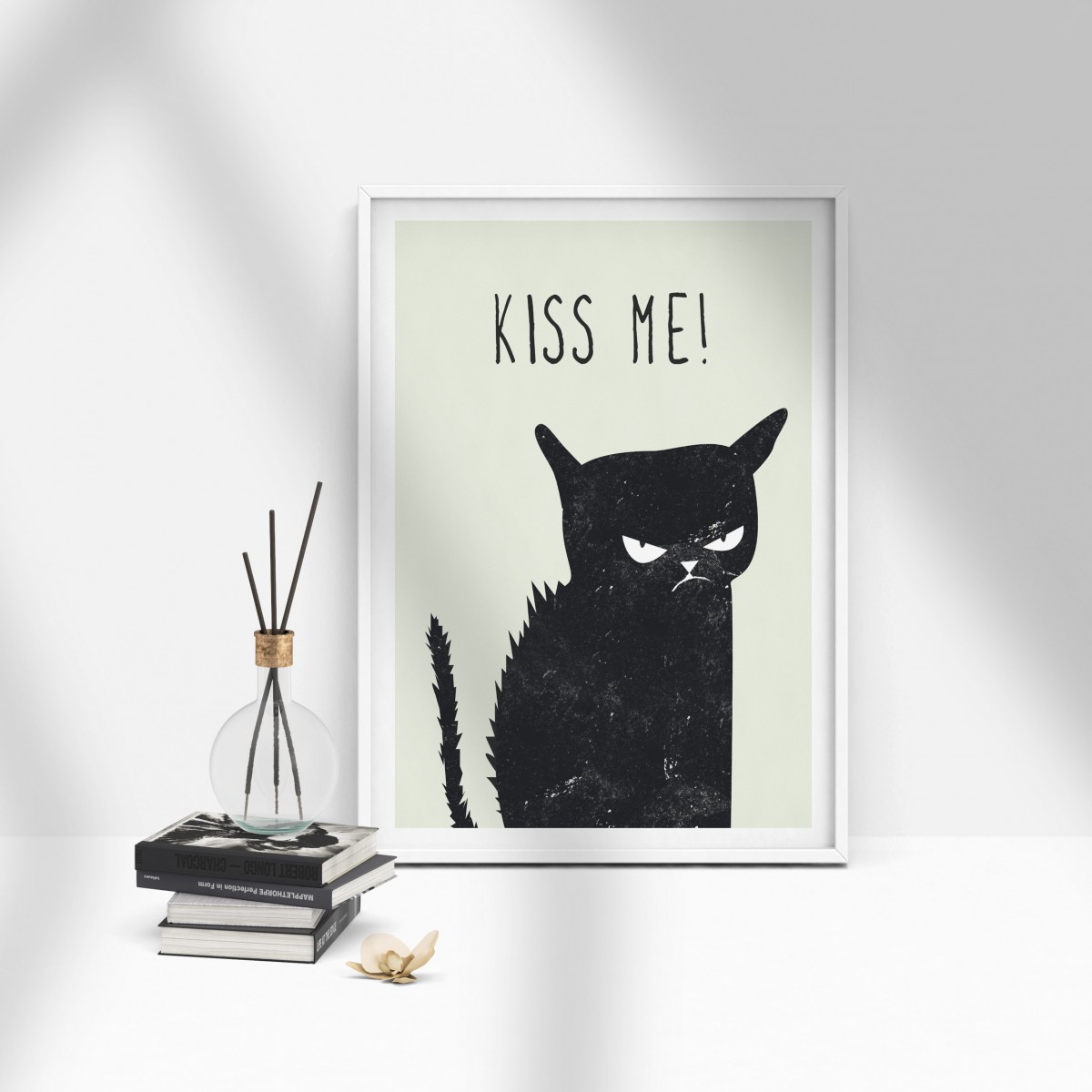 Amy & Kurt Berlin A3 Artprint "Kiss me cat"