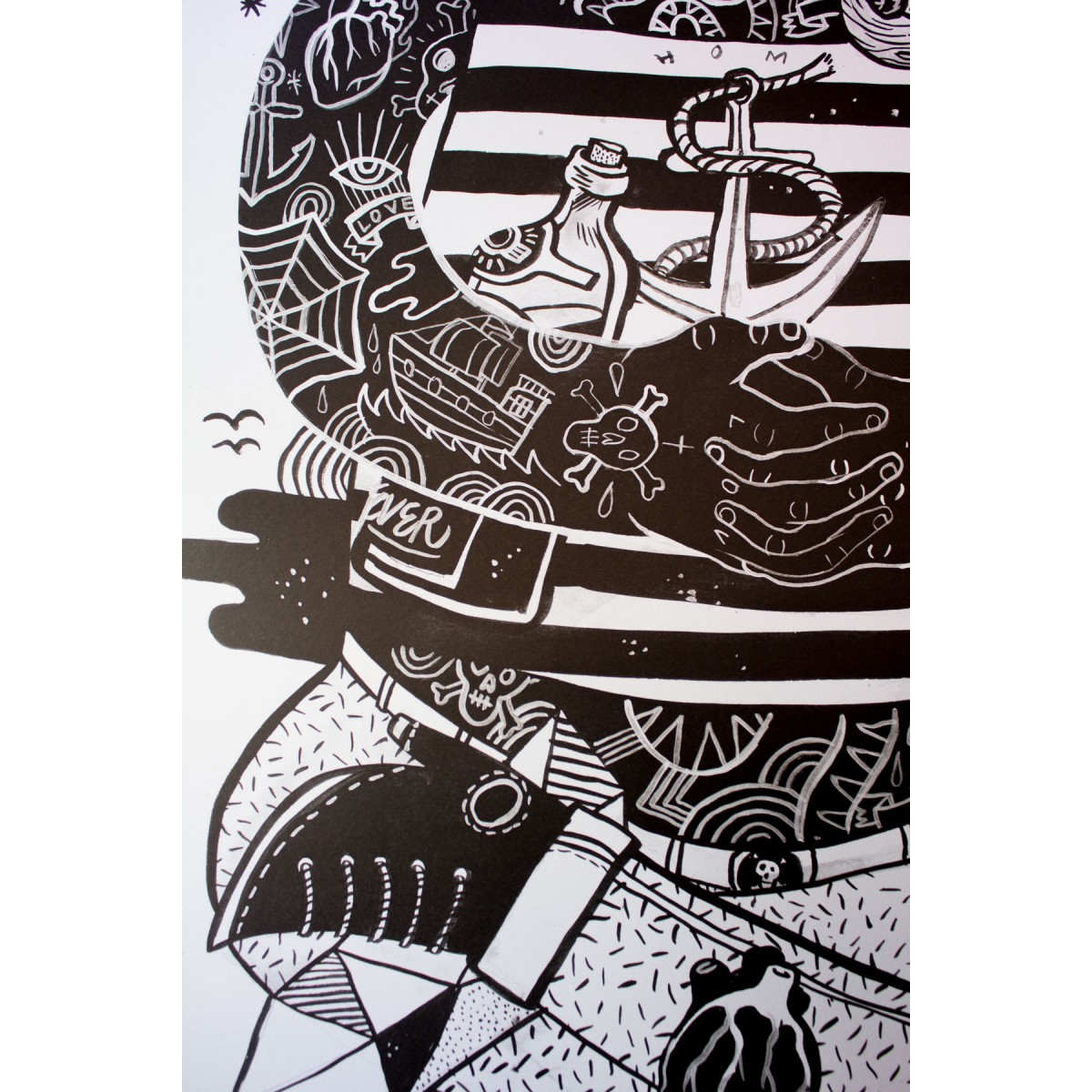 Poster »Käptn Konnie« 50x70cm oder DIN A3, Illustration von Martin Krusche