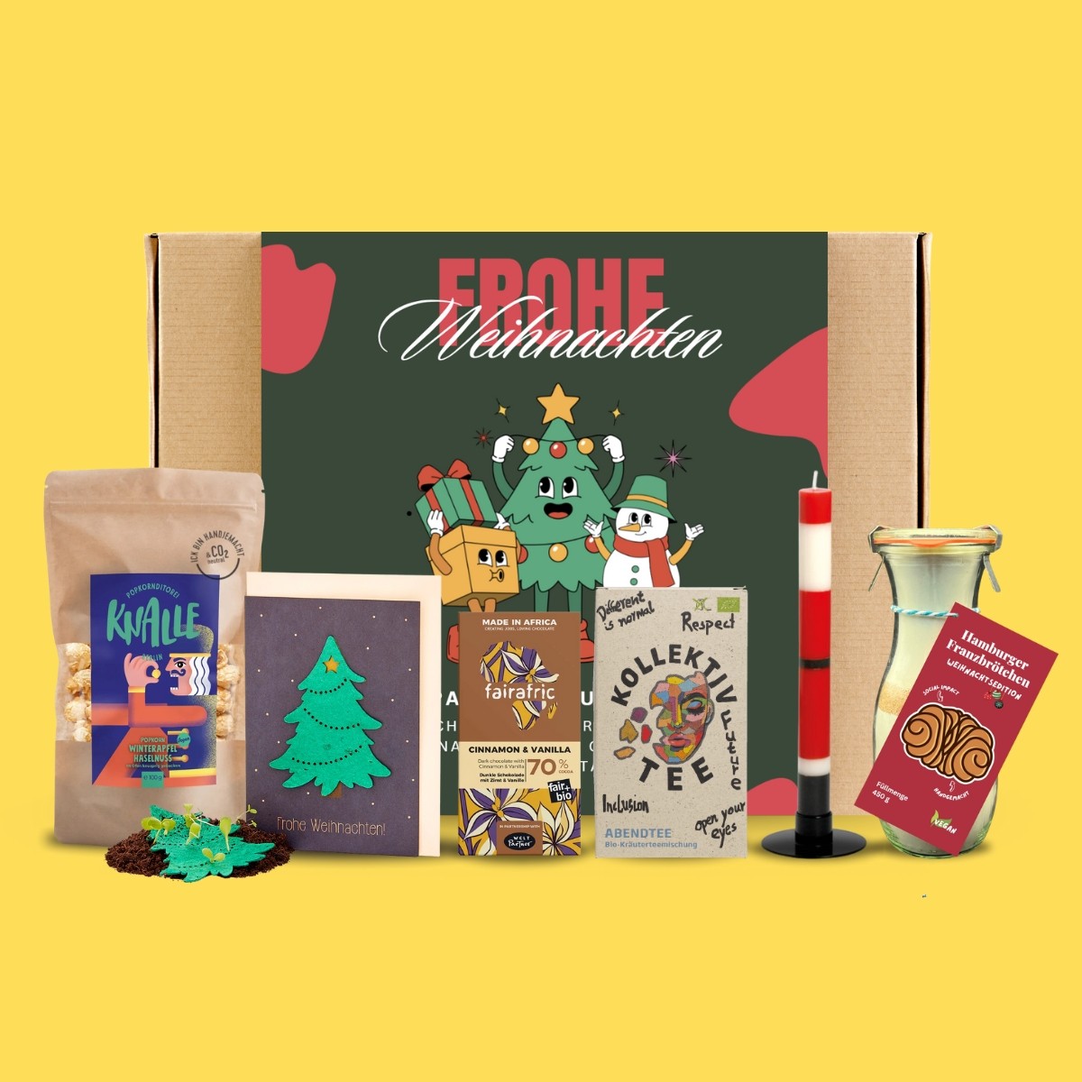 Nachhaltiges Weihnachtsgeschenkset "Frohe Weihnachten" von Picknickliebe