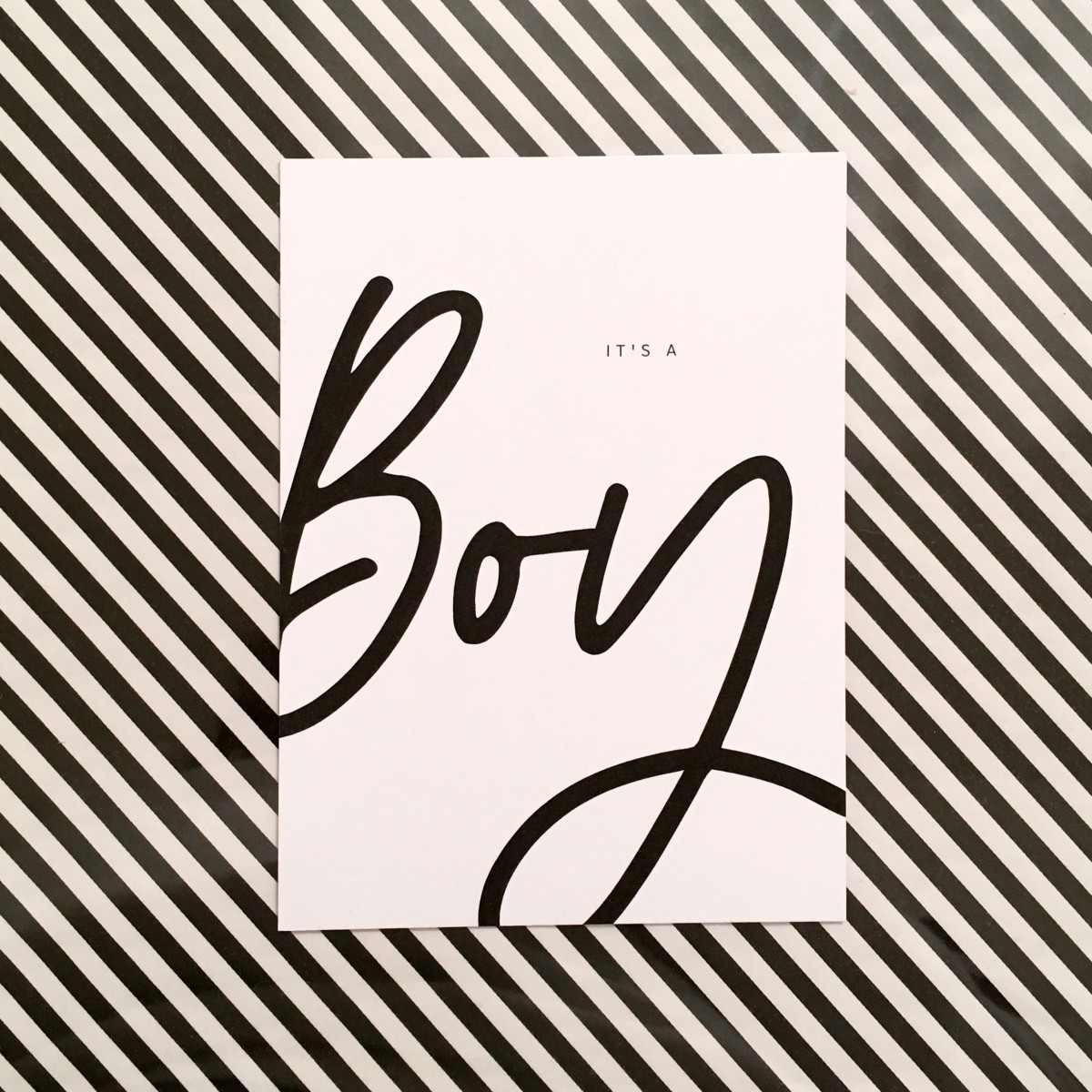 Love is the new black – Postkarten-Set "Baby"