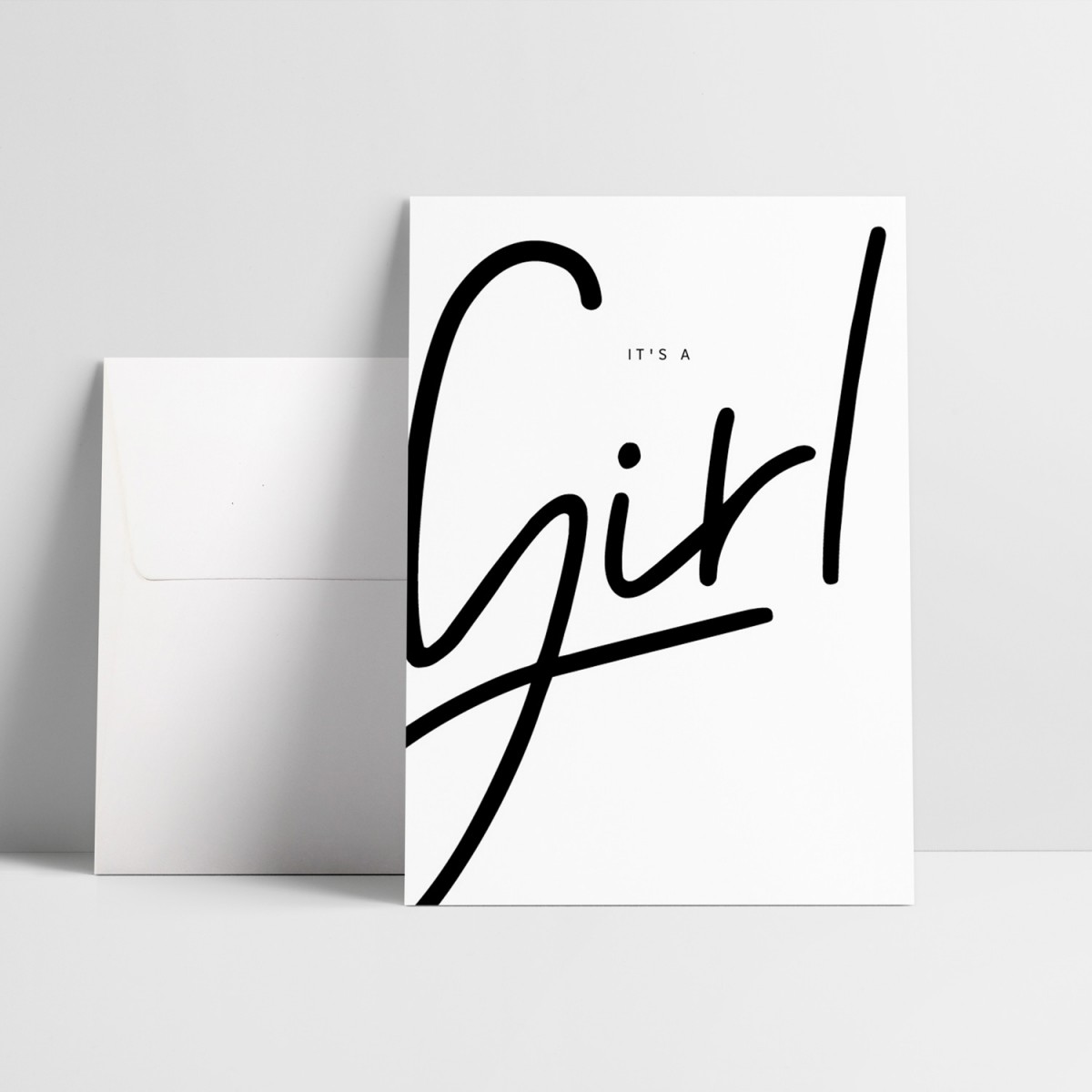 Love is the new black – Grußkarte "Girl"