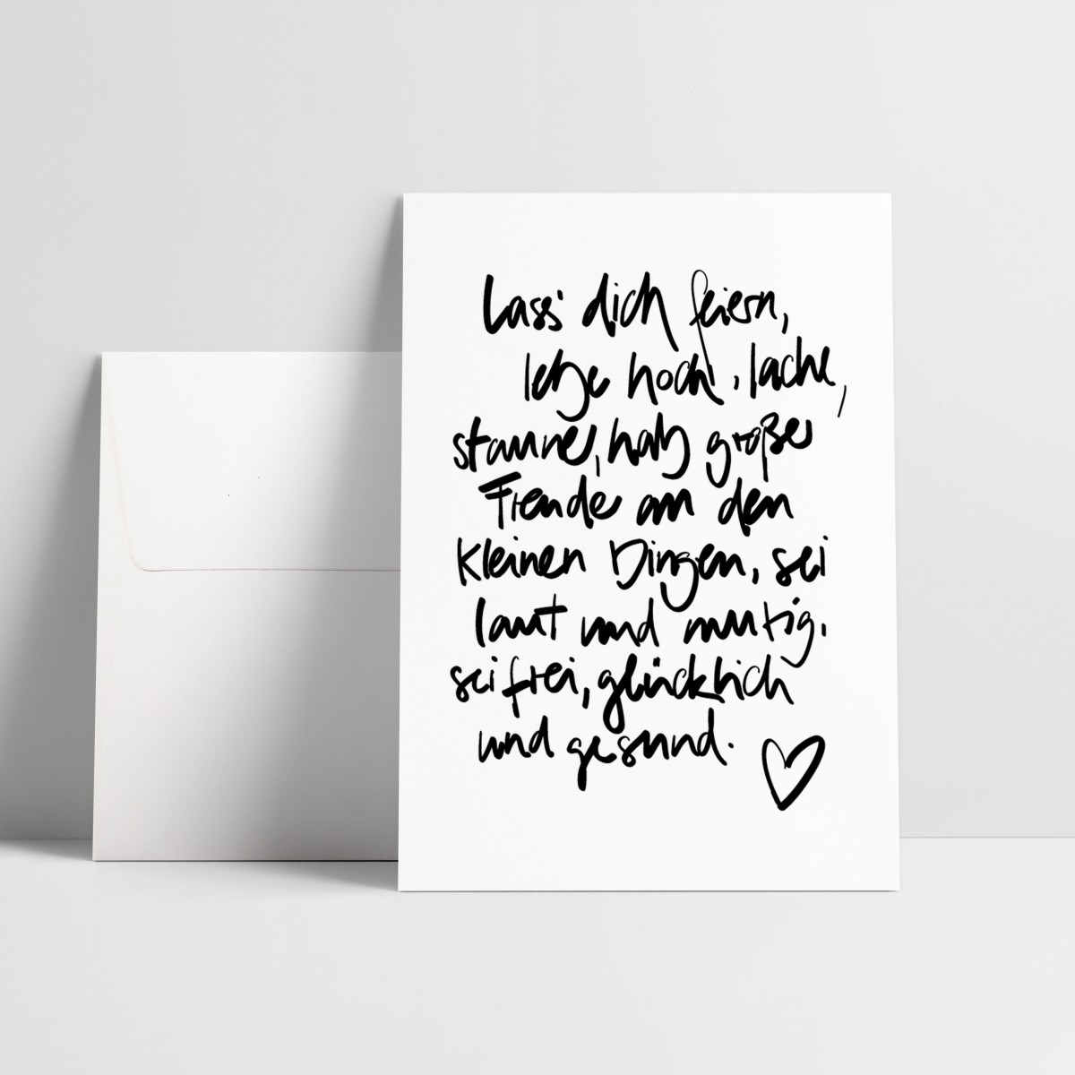 Love is the new black – Grußkarte "Lass Dich feiern“