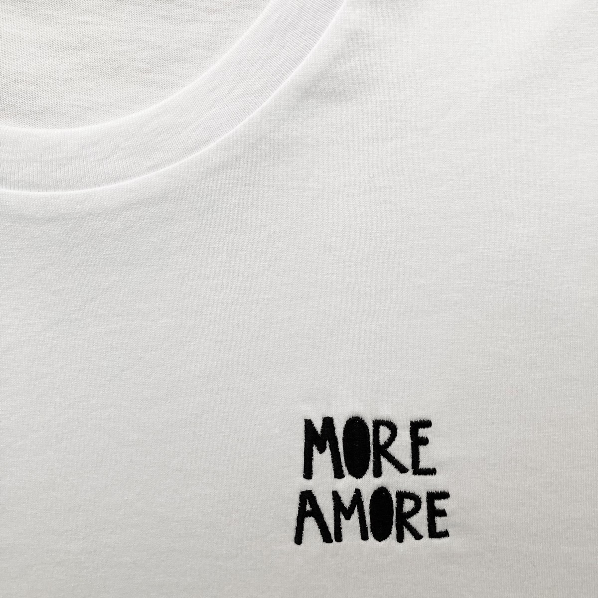 Love is the new black — More Amore / Unisex T-Shirt white