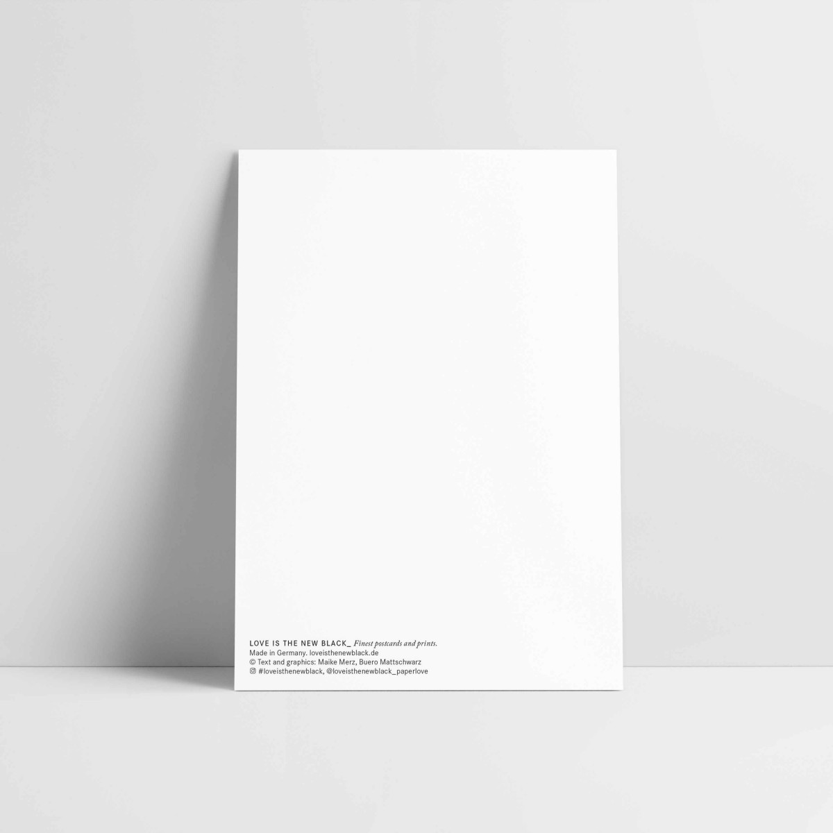 Love is the new black - Postkarte "Kindskopf Boy 01"