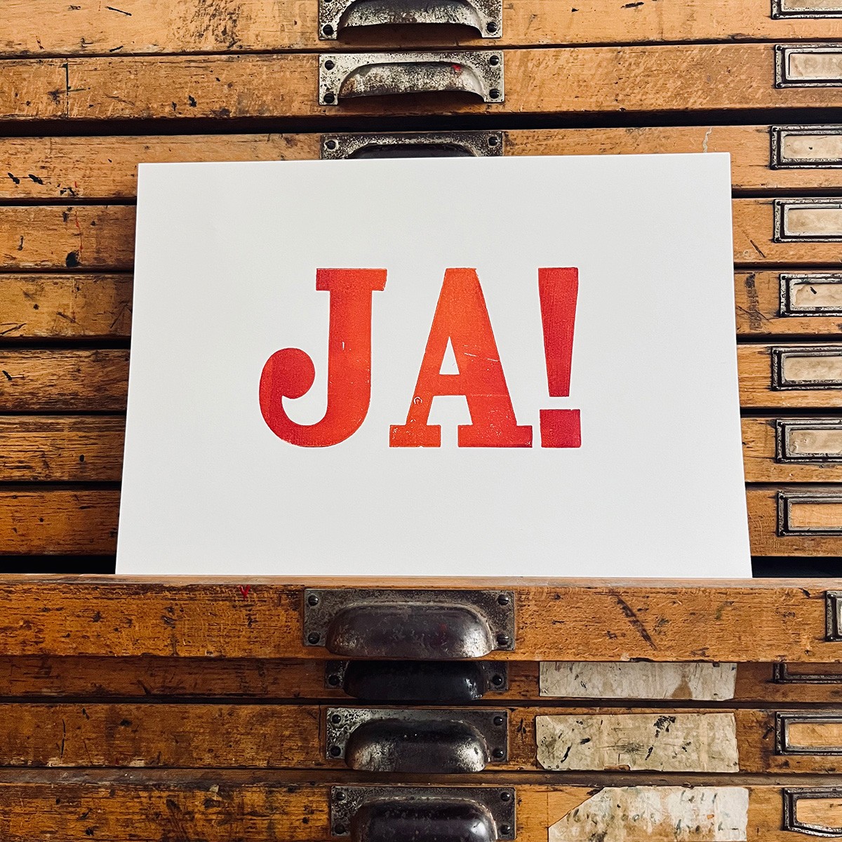 JA!
Letterpress von papelami