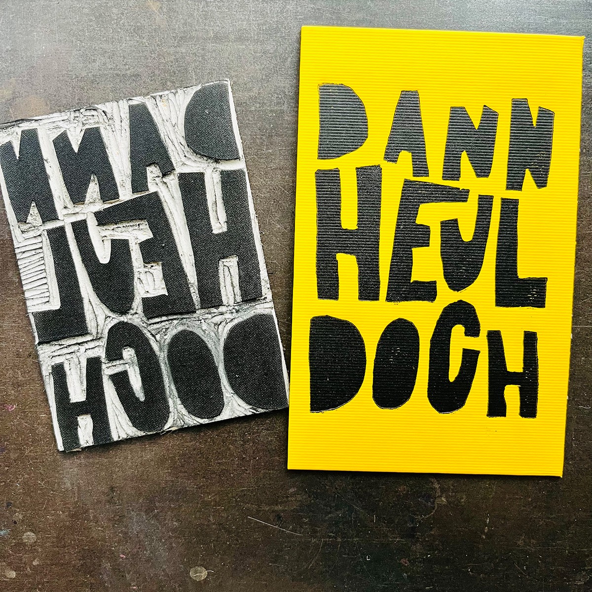 DANN HEUL DOCH
Linoldruck von papelami
