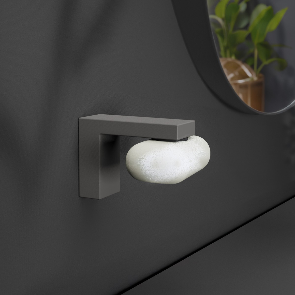 Magnetischer Seifenhalter mit innovativer Seifenkrone - superstark und aus nachhaltigem Material - von Grellroth Design