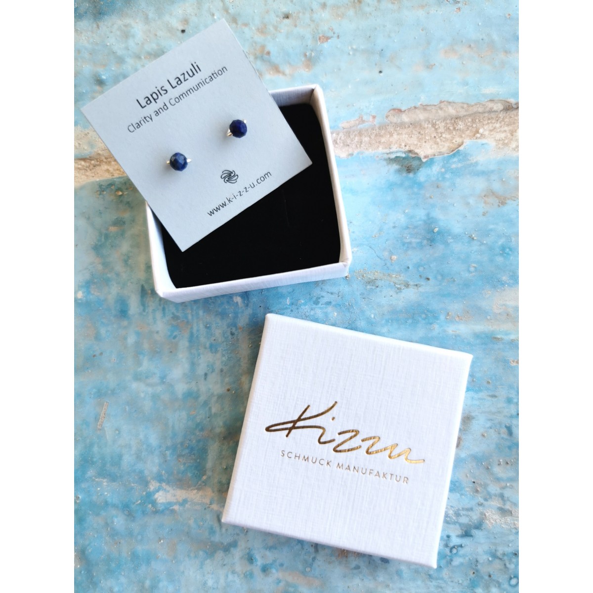 Zarte Lapis-Lazuli-Ohrstecker • Sterling Silber / Gold Filled / Roségold • Handgefertigtes Design • Klarheit & Selbstausdruck • Geschenk zu Weihnachten