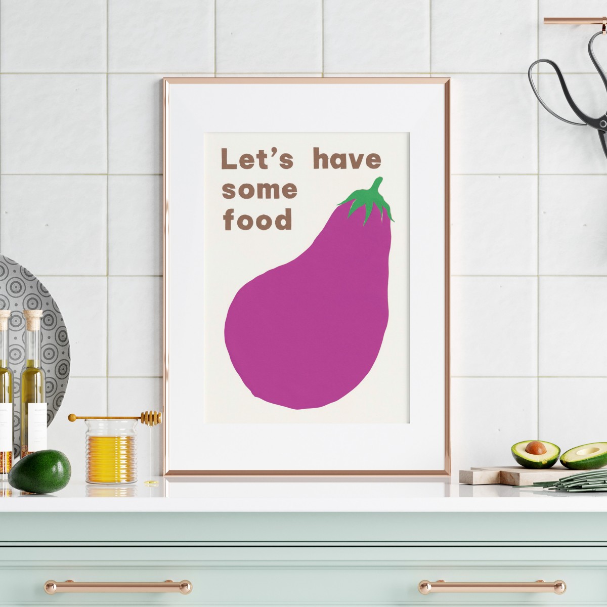 Let's have some food – Print von Lavanda Posters