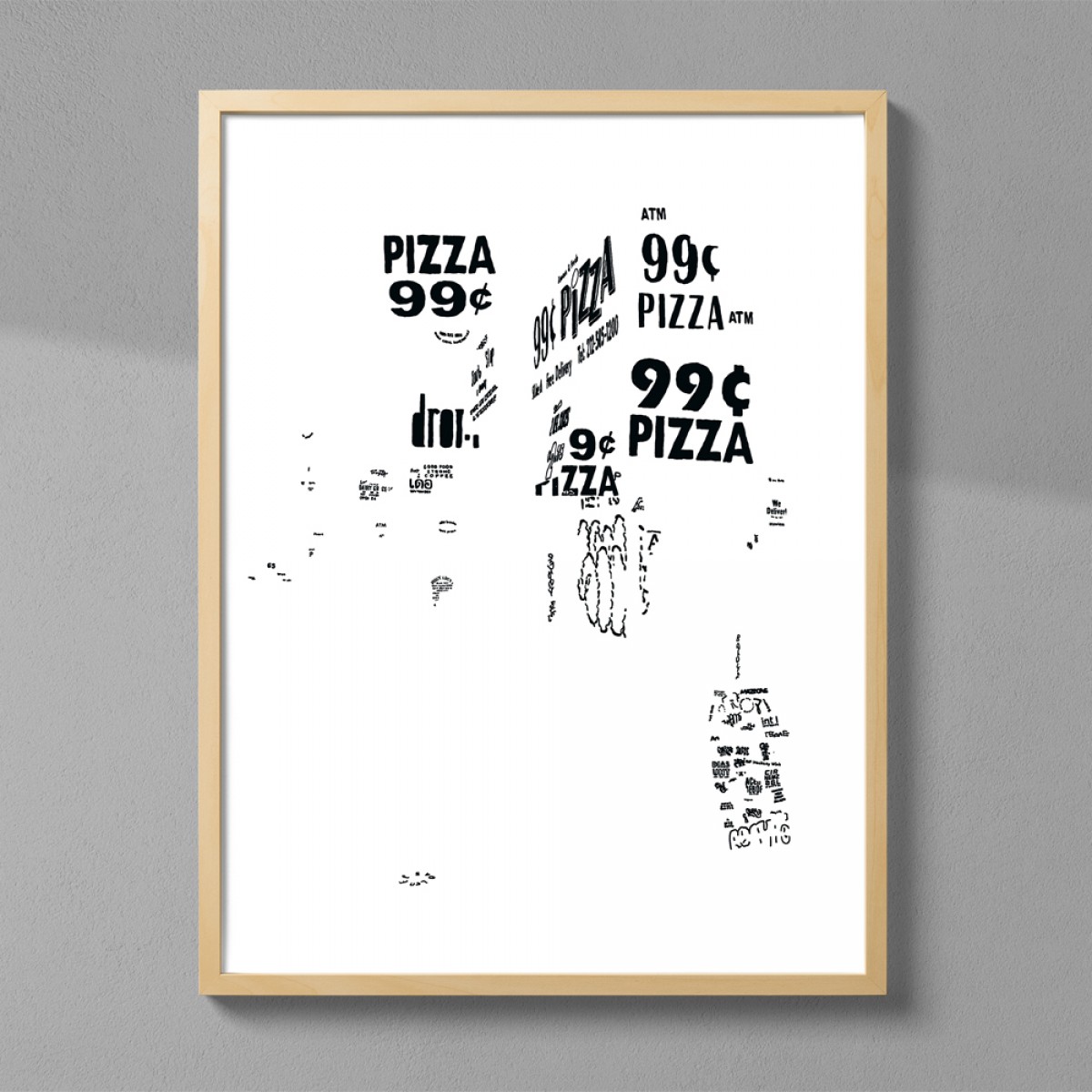 Julia Schubert - Letters of NY–Pizza (DIN A2 Druck)