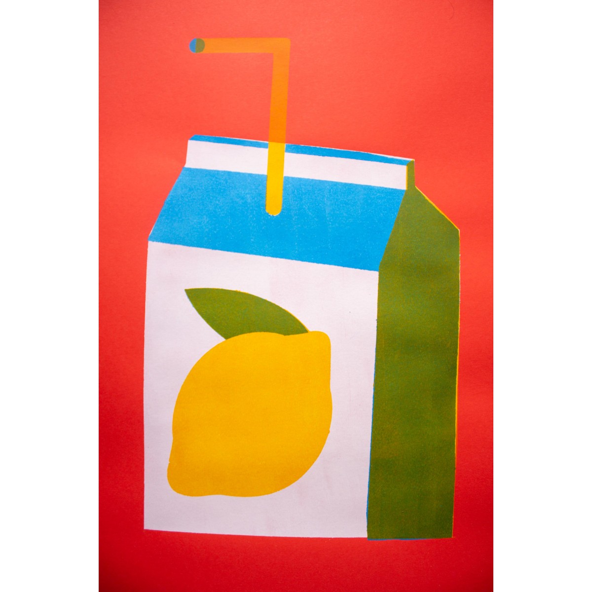 Martin Krusche - Schablonendruck »Limonade«, 50x70cm