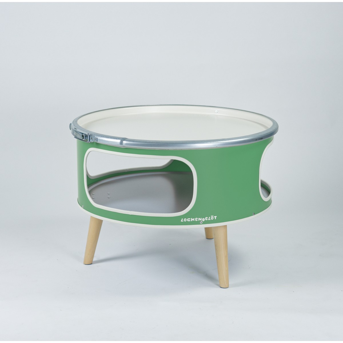 Lockengelöt Betty Ölfass-Couchtisch