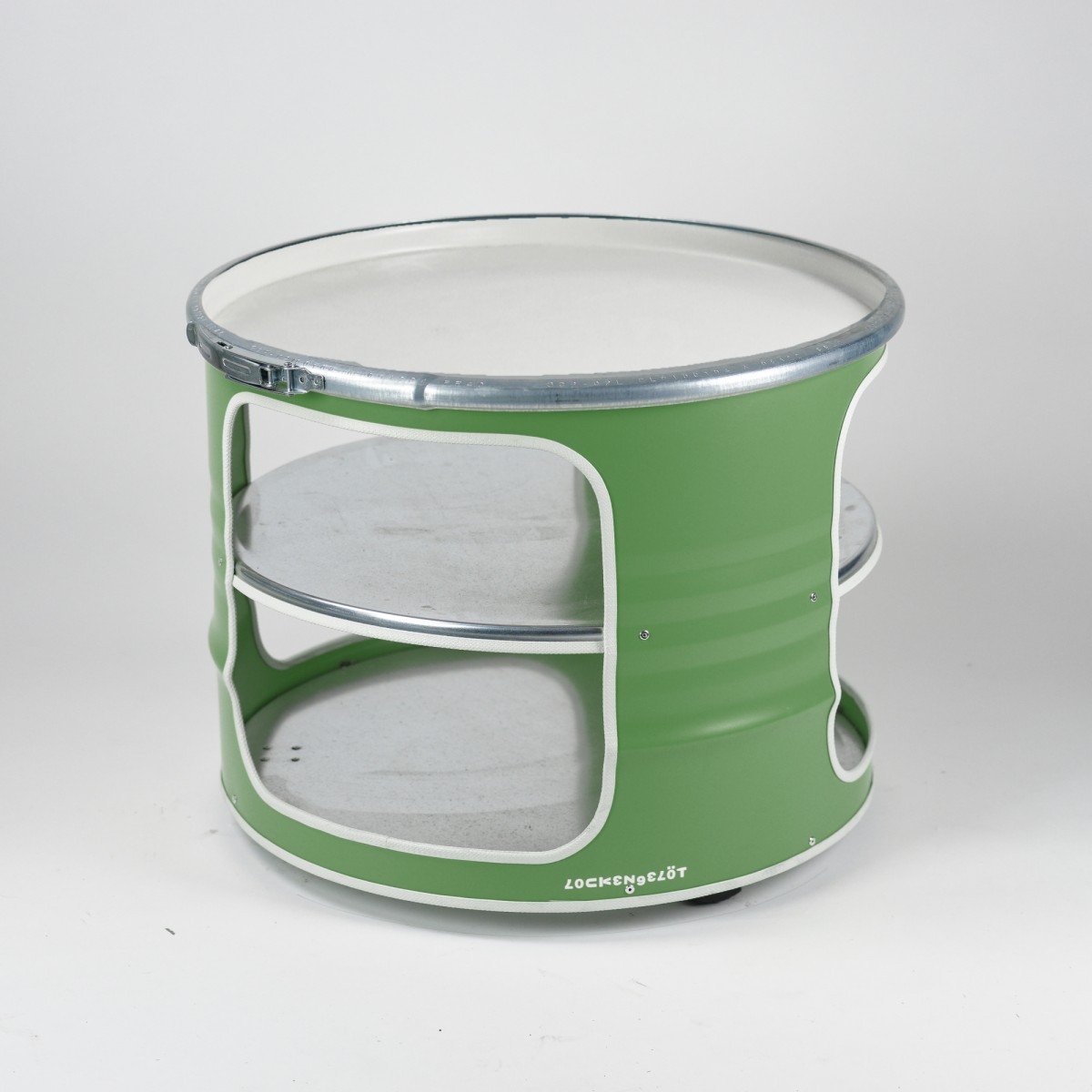 Lockengelöt - Bob - Der Couchtisch aus einem Ölfass