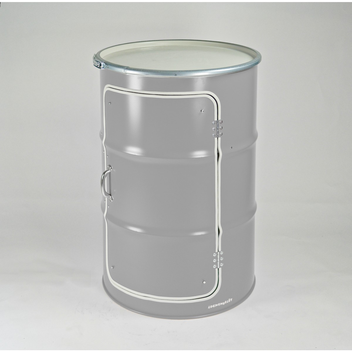 Lockengelöt Hifi-Schränk, der Media-Schrank aus einem Ölfass