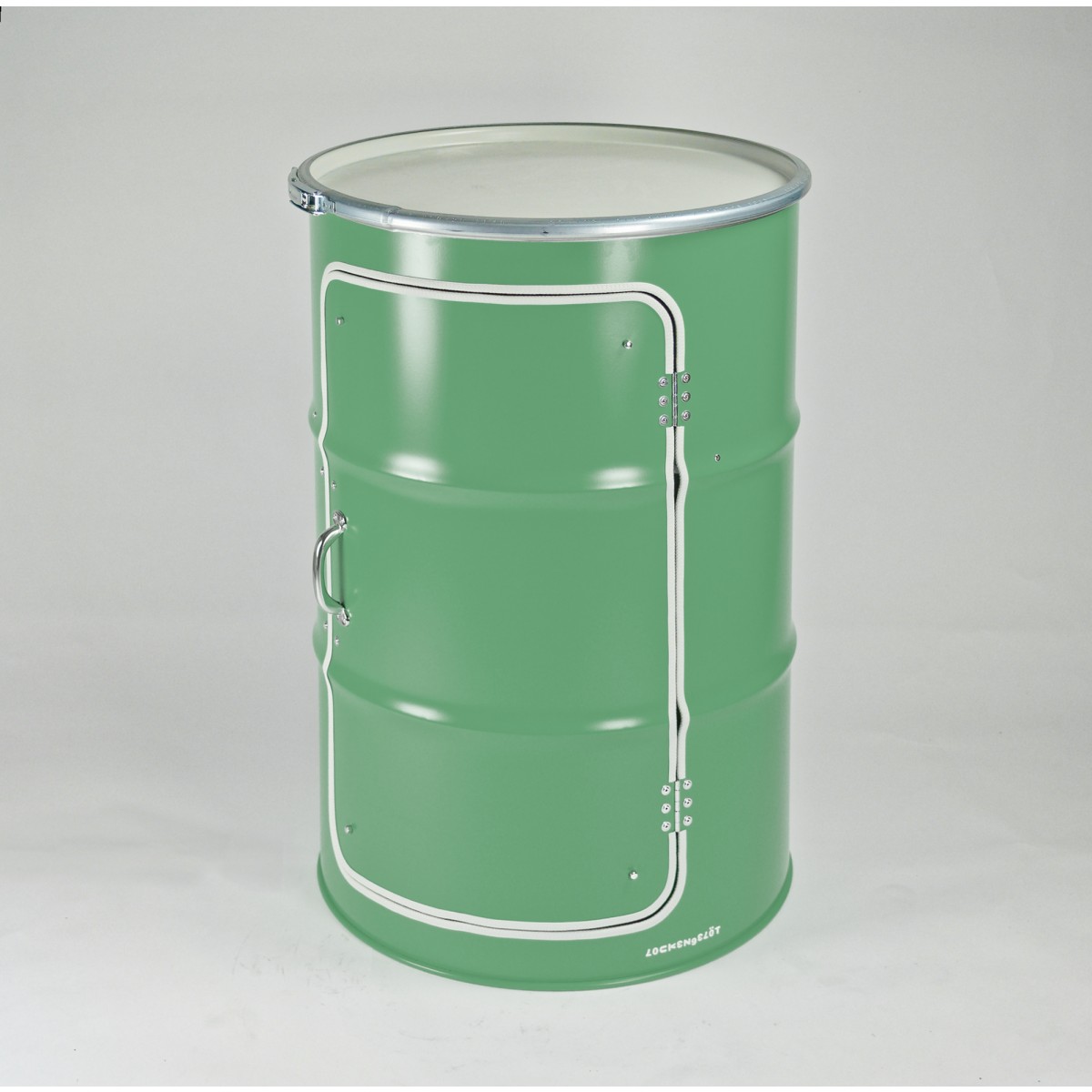 Lockengelöt - Büroschrank aus einem Hamburger Ölfass