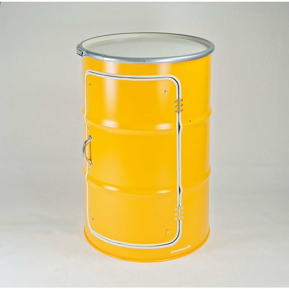 Lockengelöt Hifi-Schränk, der Media-Schrank aus einem Ölfass