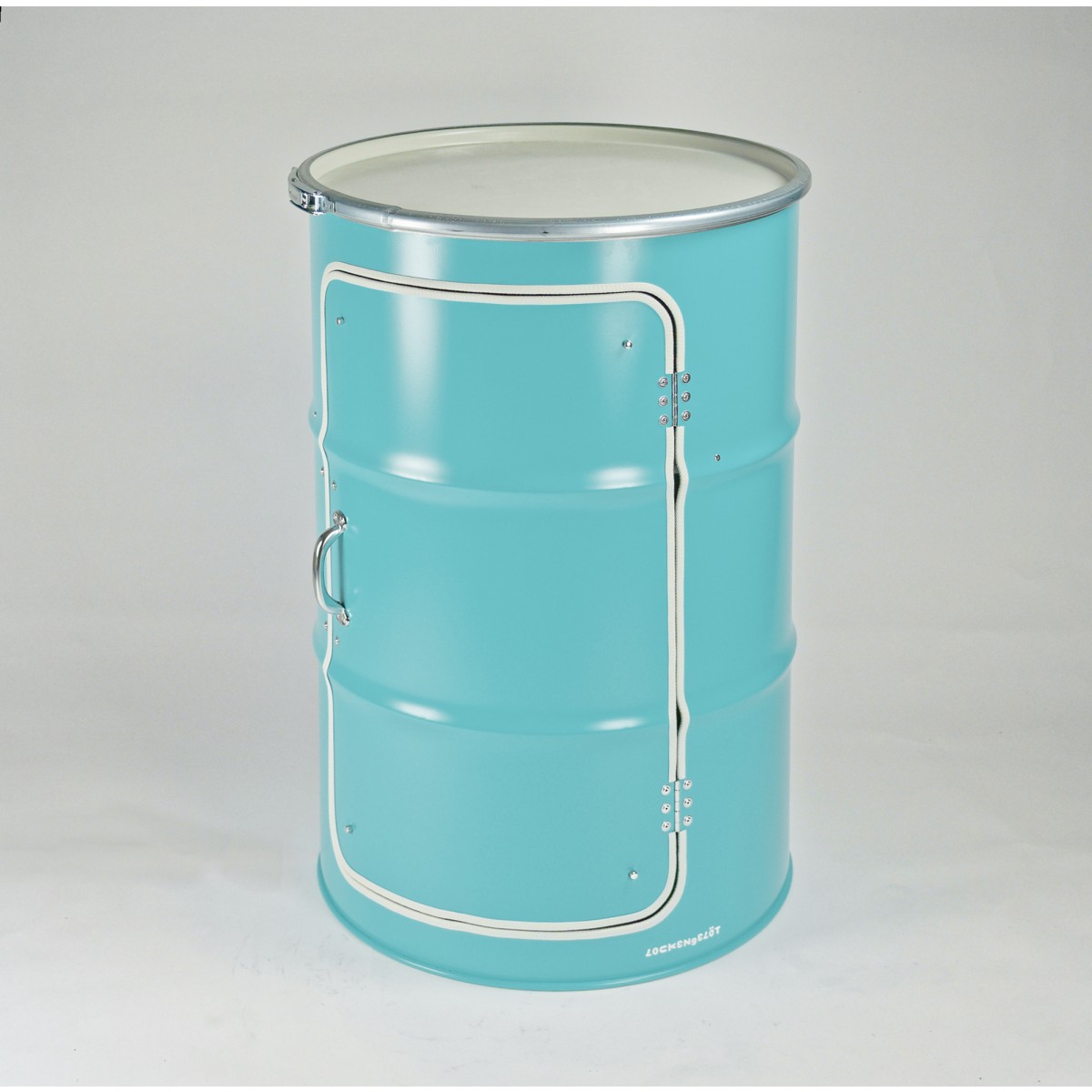 Lockengelöt - Büroschrank aus einem Hamburger Ölfass