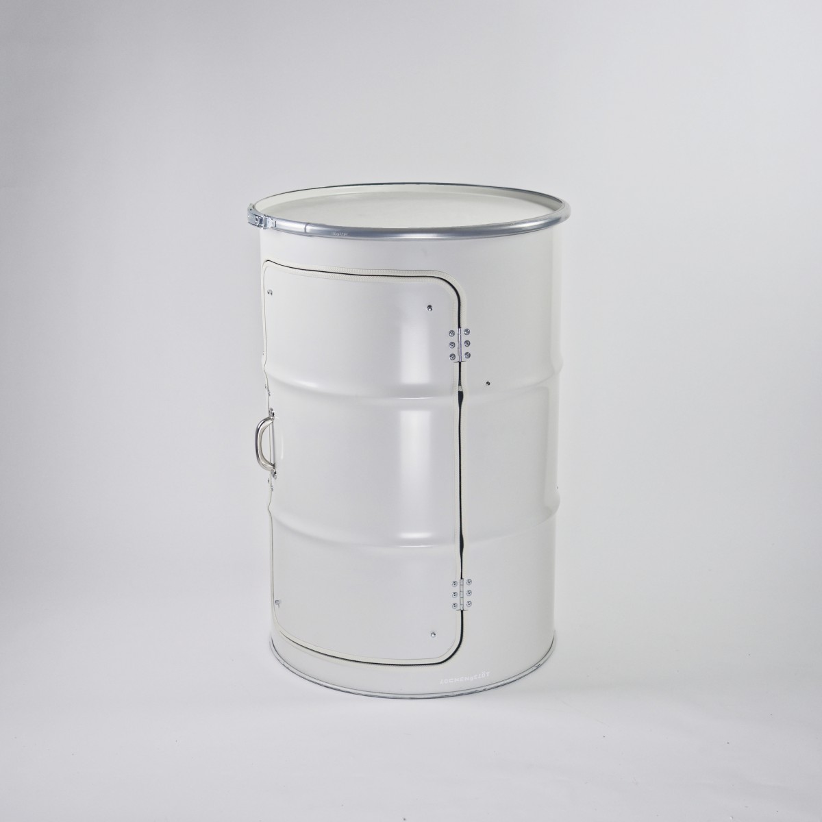 Lockengelöt Hifi-Schränk, der Media-Schrank aus einem Ölfass