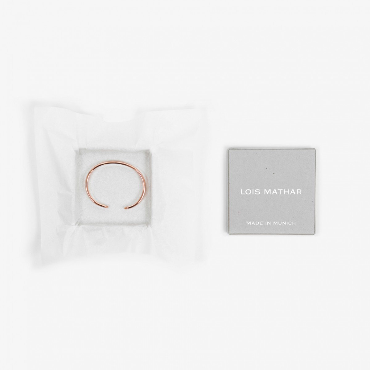 Lois Mathar – Armband massiv Kupfer, breit, 6 mm