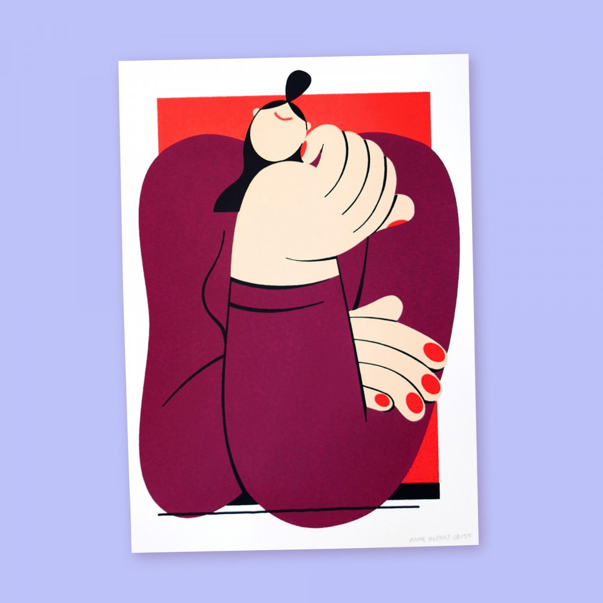 Anne Albert – Look – Siebdruck –21 x 30 cm (A4)