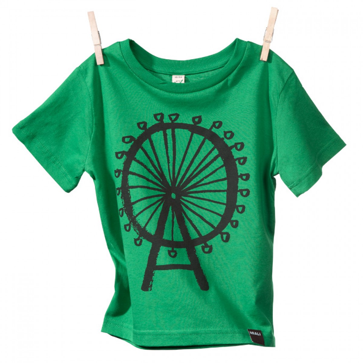 Bio-Baumwoll Shirt für Kleine / Riesenrad (grün)